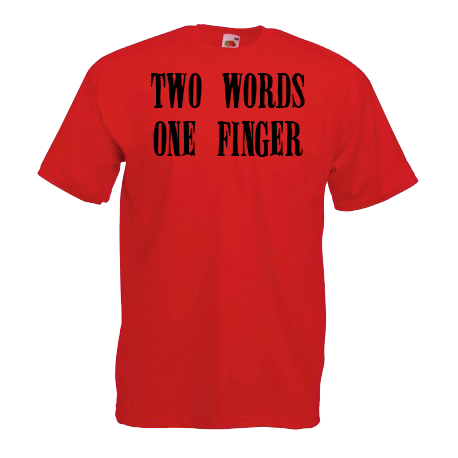 Two Words, One Finger