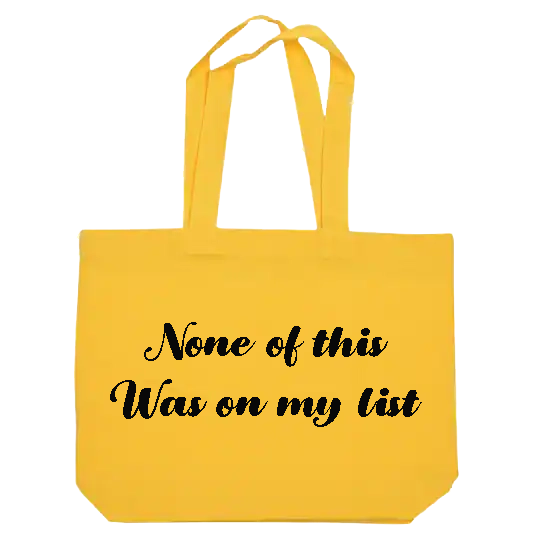 None of This Was on my List